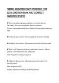 NUR283 COMPREHENSIVE PRACTICE TEST 2026 QUESTION BANK AND CORRECT ANSWERS REVIEW