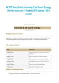 ME 290 Study Guide 4&colon; Internship & Job Search Strategy &vert; Verified study set &vert; A&plus; Graded &vert; 2026 Updates &vert; 100&percnt; correct