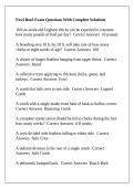 Fowl Bowl Exam Questions With Complete Solutions