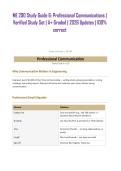 ME 290 Study Guide 6&colon; Professional Communications &vert; Verified Study Set &vert; A&plus; Graded &vert; 2026 Updates &vert; 100&percnt; correct