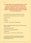 WGU D413 OBJECTIVE ASSESSMENT FINAL LATEST 2026 ACTUAL EXAM&vert; D413 TELECOMM AND WIRELESS COMMUNICATIONS OA FINAL EXAM REVIEW WITH 200 REAL EXAM QUESTIONS AND CORRECT VERIFIED ANSWERS&sol; ALREADY GRADED A&plus; &lpar;GUARANTEED PASS&excl;&excl;&rpar;