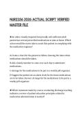 NUR2356 2026 ACTUAL SCRIPT VERIFIED MASTER FILE