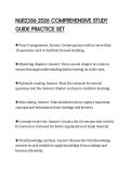 NUR2356 2026 COMPREHENSIVE STUDY GUIDE PRACTICE SET