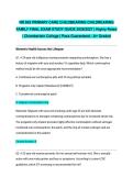 NR 602 PRIMARY CARE CHILDBEARING CHILDREARING FAMILY FINAL EXAM STUDY GUIDE 2026&sol;2027 &vert; Highly Rated &vert; Chamberlain College &vert; Pass Guaranteed - A&plus; Graded