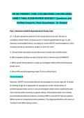 NR 602 PRIMARY CARE CHILDBEARING CHILDREARING FAMILY FINAL EXAM REVIEW 2026&sol;2027 &vert; Questions and Verified Answers &vert; Pass Guaranteed - A&plus; Graded