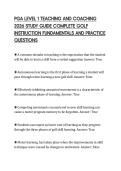PGA LEVEL 1 TEACHING AND COACHING  2026 STUDY GUIDE COMPLETE GOLF  INSTRUCTION FUNDAMENTALS AND PRACTICE  QUESTIONS