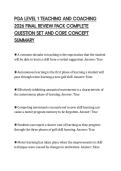 PGA LEVEL 1 TEACHING AND COACHING  2026 REVISION NOTES AND STRUCTURED  GOLF COACHING OVERVIEW GUIDE