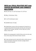 PHYS 261 FINAL PRACTICE SET 2026  TESTED QUESTIONS AND CORRECT  SOLUTIONS