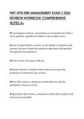 PMT 0170 RISK MANAGEMENT EXAM 3 2026  REVISION WORKBOOK COMPREHENSIVE  NOTES A&plus;
