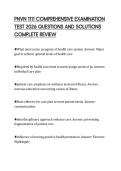 PNVN 1111 COMPREHENSIVE EXAMINATION  TEST 2026 QUESTIONS AND SOLUTIONS  COMPLETE REVIEW