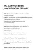 PPLE EXAMINATION TEST 2026  COMPREHENSIVE Q&A STUDY GUIDE 