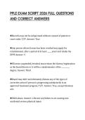 PPLE EXAM SCRIPT 2026 FULL QUESTIONS  AND CORRECT ANSWERS 