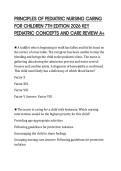 PRINCIPLES OF PEDIATRIC NURSING CARING  FOR CHILDREN 7TH EDITION 2026 KEY  PEDIATRIC CONCEPTS AND CARE REVIEW A&plus;