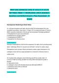 NRNP 6566 ADVANCED CARE OF ADULTS IN ACUTE SETTINGS I WEEK 11 KNOWLEDGE CHECK 2026&sol;2027 &vert; Questions and Verified Answers &vert; Pass Guaranteed - A&plus; Graded