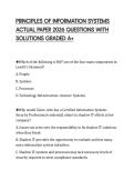 PRINCIPLES OF INFORMATION SYSTEMS  ACTUAL PAPER 2026 QUESTIONS WITH  SOLUTIONS GRADED A&plus;