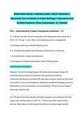 NRNP 6566 WEEK 8 KNOWLEDGE CHECK 2026&sol;2027 &vert; Advanced Care of Adults in Acute Settings I &vert; Questions and Verified Answers &vert; Pass Guaranteed - A&plus; Graded