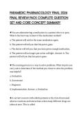 PARAMEDIC PHARMACOLOGY FINAL 2026  FINAL REVIEW PACK COMPLETE QUESTION  SET AND CORE CONCEPT SUMMARY