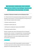 NRNP 6566 WEEK 5 KNOWLEDGE CHECK 2026&sol;2027 &vert; Advanced Care of Adults in Acute Settings I &vert; Questions and Verified Answers &vert; Pass Guaranteed - A&plus; Graded