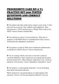 PROGRESSIVE CARE RN A V1  PRACTICE SET 2026 TESTED  QUESTIONS AND CORRECT  SOLUTIONS
