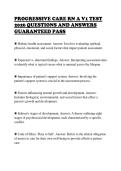 PROGRESSIVE CARE RN A V1 TEST  2026 QUESTIONS AND ANSWERS  GUARANTEED PASS 