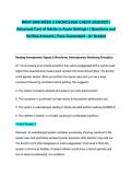 NRNP 6566 WEEK 3 KNOWLEDGE CHECK 2026&sol;2027 &vert; Advanced Care of Adults in Acute Settings I &vert; Questions and Verified Answers &vert; Pass Guaranteed - A&plus; Graded
