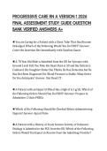 PROGRESSIVE CARE RN A VERSION 1 2026  FINAL ASSESSMENT STUDY GUIDE QUESTION  BANK VERIFIED ANSWERS A&plus; 