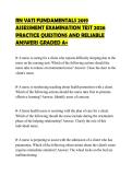 RN VATI FUNDAMENTALS 2019 ASSESSMENT EXAMINATION TEST 2026 PRACTICE QUESTIONS AND RELIABLE ANSWERS GRADED A&plus;