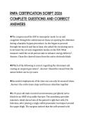 RNFA CERTIFICATION SCRIPT 2026 COMPLETE QUESTIONS AND CORRECT ANSWERS