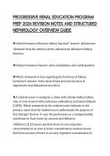 PROGRESSIVE RENAL EDUCATION PROGRAM  PREP 2026 REVISION NOTES AND STRUCTURED  NEPHROLOGY OVERVIEW GUIDE
