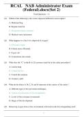 RCAL NAB Administrator Exam &lpar;Federal&rpar; &ndash; Nursing Home Administrator Certification Study Guide & Practice Exam Preparation Material
