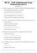 RCAL NAB Administrator Exam &lpar;Federal&rpar; &ndash; Complete Long Term Care Administrator Certification Study Guide&comma; Exam Prep & Regulatory Review