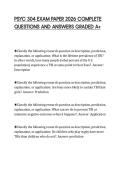 PSYC 304 EXAM PAPER 2026 COMPLETE  QUESTIONS AND ANSWERS GRADED A&plus;