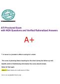 2026&sol;2027 New Version ATI Proctored Exam with NGN Questions and Verified Rationalized Answers