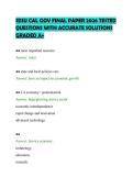 SDSU CAL GOV FINAL PAPER 2026 TESTED QUESTIONS WITH ACCURATE SOLUTIONS GRADED A&plus;
