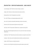 Electrical Test &ndash; Electrical Fundamentals &ndash; study material