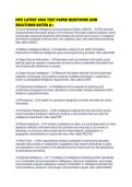 IFPC LATEST 2026 TEST PAPER QUESTIONS AND SOLUTIONS RATED