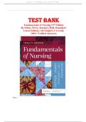 Test Bank Complete&lowbar; Fundamentals Of Nursing 12th Edition&comma; &lpar;2025&rpar; By Patricia A&period; Potter & 4 More&vert; All Chapter 1-50&vert; 7 Units&vert; Latest Version With Well Detailed Answers&vert; Grade A&plus;
