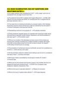 CCA MAIN EXAMINATION 2026 SET QUESTIONS AND SOLUTIONS RATED