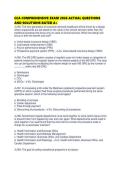 CCA COMPREHENSIVE EXAM 2026 ACTUAL QUESTIONS AND SOLUTIONS RATED
