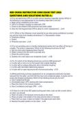RED CROSS INSTRUCTOR CORE EXAM TEST 2026 QUESTIONS AND SOLUTIONS RATED