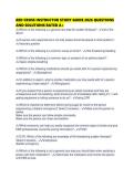 RED CROSS INSTRUCTOR STUDY GUIDE 2026 QUESTIONS AND SOLUTIONS RATED