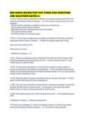 RED CROSS INSTRUCTOR TEST PAPER 2026 QUESTIONS AND SOLUTIONS RATED