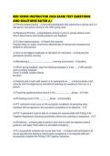 RED CROSS INSTRUCTOR 2026 EXAM TEST QUESTIONS AND SOLUTIONS RATED
