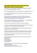RED CROSS INSTRUCTOR EVALUATION EXAM 2026 QUESTIONS AND SOLUTIONS RATED
