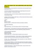 LARE CORE EXAM TEST 2026 QUESTIONS AND SOLUTIONS RATED