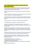LARE COMPREHENSIVE EXAM 2026 QUESTIONS AND SOLUTIONS RATED