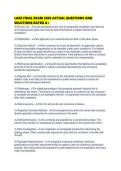 LARE FINAL EXAM 2026 ACTUAL QUESTIONS AND SOLUTIONS RATED