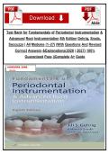 Test Bank for Fundamentals of Periodontal Instrumentation & Advanced Root Instrumentation 8th Edition Gehrig&comma; Sroda&comma; Saccuzzo &vert; All Modules &lpar;1&ndash;27&rpar; &vert;With Questions And Revised Correct Answers &Explanations&lpar;2026 &sol; 2027&rpar; 100&percnt; Guaranteed Pass &vert;&vert;Complete A&plus; Gu