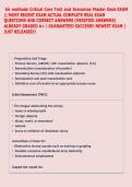Air Methods Critical Care Actual Exam 2026 &vert;&vert; 
