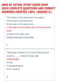 ABSA B1 ACTUAL STUDY GUIDE EXAM  2026COMPLETE QUESTIONS AND CORRECT  ANSWERSVERIFIED 100&percnt; GRADED A&plus;  